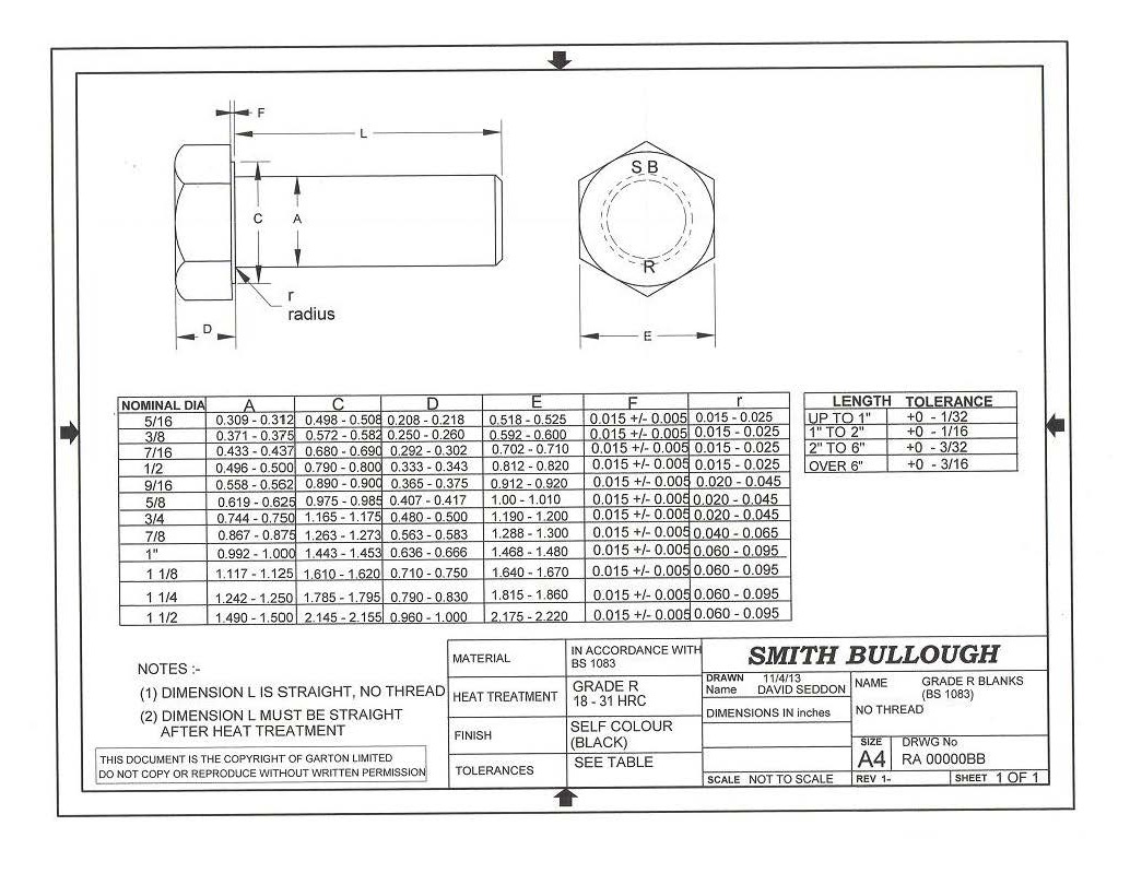Technical Information Thomas Smith Fasteners